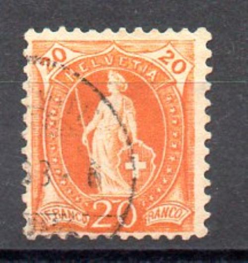 Suiza Año 1891 Nº Zumstein 66C (o)